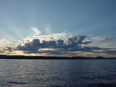 Sunset on Great Pond